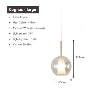 Pedera LED Glass Pendant Luxurious Modern  Rustic Industrial Hanging Lamp