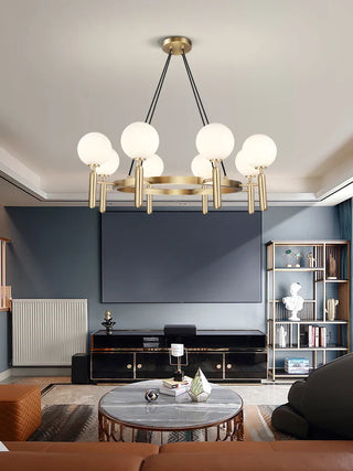 Diana Orb Ball Chandelier Modern  Ultra Slim LED Panel Lighting