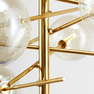 Lara Bubble Chandelier Modern  Sleek Linear Suspension Light