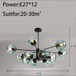 Xavier Bubble Chandelier Refined Modern  Handcrafted Artisan Ceiling Light