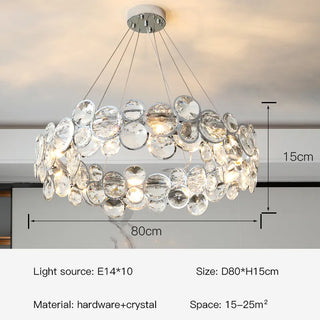 Balham Chandelier Modern  Chic Glass Globe Pendant