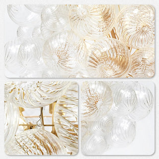 Zynella Bubble Chandelier Modern  Chic Glass Globe Pendant