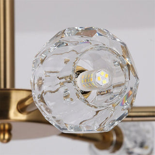 Hafsa Crystal LED Hanging Light Modern  Luxury Marble Base Table Lamp