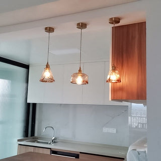 Amirino Glass Lights Modern  Classic Drum Shade Ceiling Light