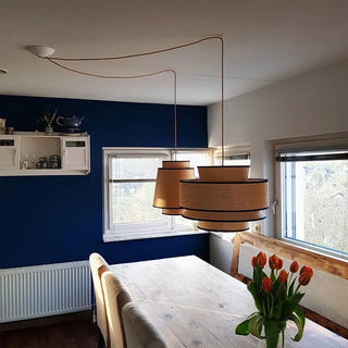 Modern Piper LED Pendant Lights Modern  Scandinavian Wooden Accent Light