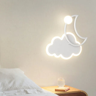 Minimalist Cloud Moon LED Wall Lamp Modern  Elegant Teardrop LED Pendant