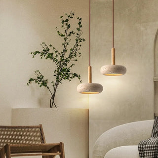 Moorgate Japanese Stone Wood Chandelier Modern  Contemporary Crystal Statement Fixture