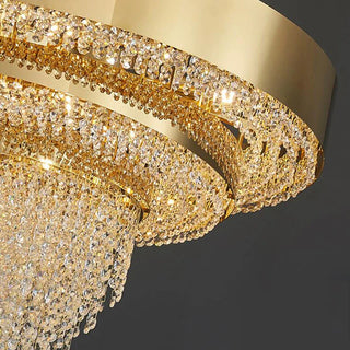 Sophie Luxe Chandelier Opulent Modern  Classic Drum Shade Ceiling Light