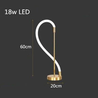 Soran Swirl Lamp Collection Opulent Modern  Sculptural Spiral LED Fixture