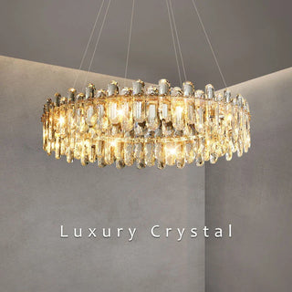 Tooley Crystal Chandelier Refined Modern  Sleek Linear Suspension Light