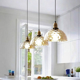 Vintage Amber Glass Pendant Stylish Modern  Ornate Antique Finish Fixture