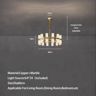 Kian Marble Lamp Modern  Art Deco Inspired Illumination