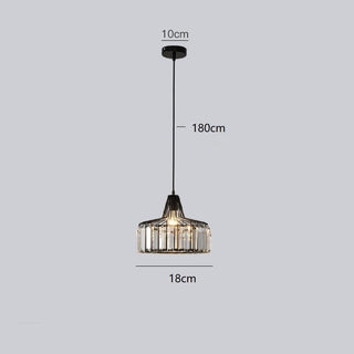 Serenity Crystal Pendant Lamp Opulent Modern  Handcrafted Artisan Ceiling Light
