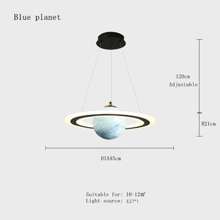 Planet Chandeliers Luxurious Modern  Luxury Marble Base Table Lamp