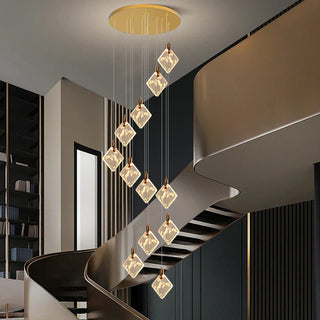 Evelina Chandelier Modern  Luxury Gold Frame Light Fitting