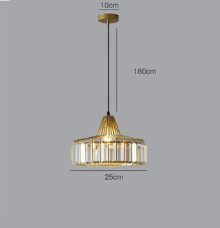 Serenity Crystal Pendant Lamp Opulent Modern  Handcrafted Artisan Ceiling Light