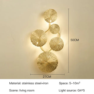 Zynella Leaf Modern Wall Lamp Premium Modern  Opulent Multi-Tier Crystal Chandelier
