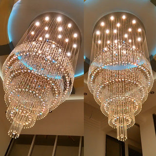 Iris Chandelier Modern  Chic Glass Globe Pendant