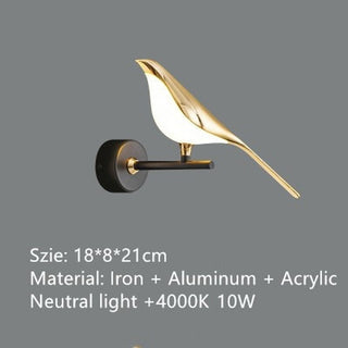 Golden hummingbird Modern  Vintage Brass Accent Lighting