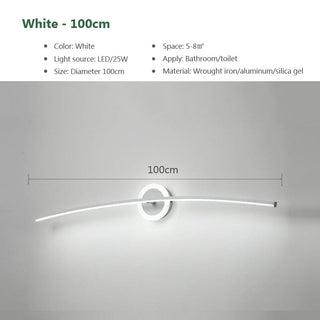 LED Bathroom Mirror Wall Lamp Modern  Chic Glass Globe Pendant
