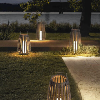 Lina Rattan Lantern Modern  Ornate Antique Finish Fixture
