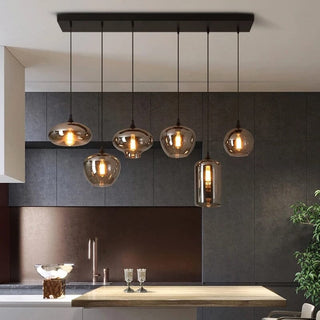 Freya Glass Chandelier Modern  Luxury Gold Frame Light Fitting