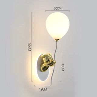 Artistic Bear Wall Lamp Modern  Ornate Antique Finish Fixture