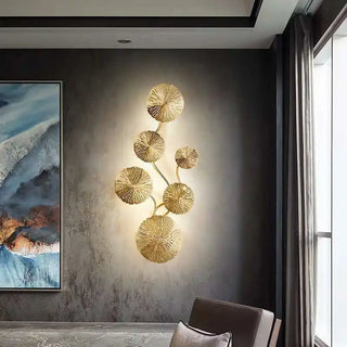 Zynella Leaf Modern Wall Lamp Premium Modern  Opulent Multi-Tier Crystal Chandelier