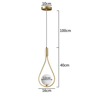 Droplet Pendant Modern Geometric Design Lamp