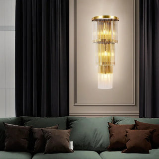 Regal Cascade Crystal Wall Lamps Classic Modern  Ultra Slim LED Panel Lighting