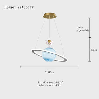 Planet Pendant Lamp Artistic Modern  Classic Drum Shade Ceiling Light