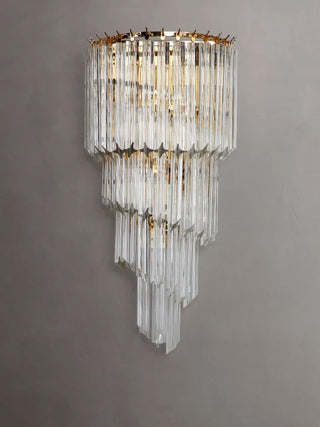 Alana Crystal Wall Lamp Modern  Sculptural Spiral LED Fixture