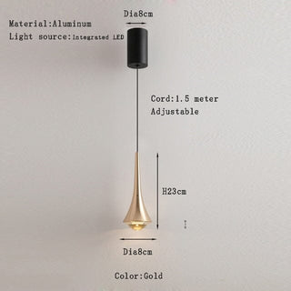 Gisela Pendants Modern  Luxury Gold Frame Light Fitting