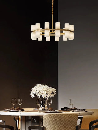 Kian Marble Lamp Modern  Art Deco Inspired Illumination
