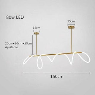 Soran Swirl Lamp Collection Opulent Modern  Sculptural Spiral LED Fixture