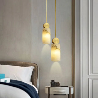 Trafalgar Marble Pendant Lights Modern  Bohemian Rattan Woven Pendant
