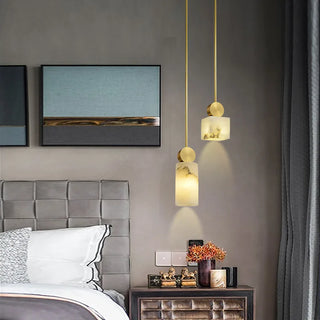 Trafalgar Marble Pendant Lights Modern  Bohemian Rattan Woven Pendant