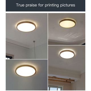 Ella Wooden Lamp Modern  Ultra Slim LED Panel Lighting