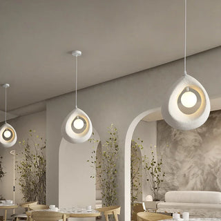 Hayami Resin LED Pendants Modern  Handcrafted Artisan Ceiling Light