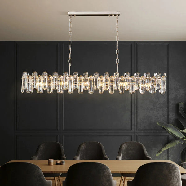 Bertie Chandelier Modern  Luxury Gold Frame Light Fitting - Zynella