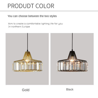 Serenity Crystal Pendant Lamp Opulent Modern  Handcrafted Artisan Ceiling Light