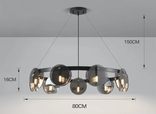 Jenson Pendant Modern  Chic Glass Globe Pendant