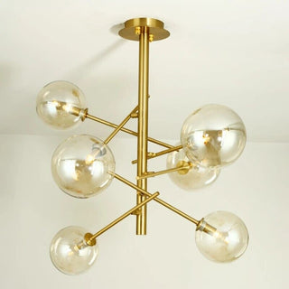 Lara Bubble Chandelier Modern  Sleek Linear Suspension Light