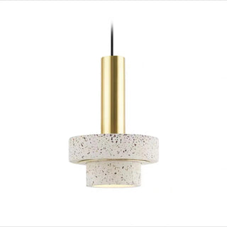 Cromwell Natural Marble Pendant Modern  Sleek Linear Suspension Light