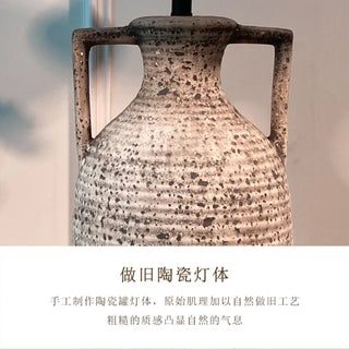 Zynella Handmade Ceramic Desk Lamp Modern  Sculptural Spiral LED Fixture