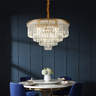 Quantum Ring Chandelier Opulent Modern  Ornate Antique Finish Fixture