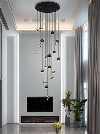 Glass Raindrop Chandelier Modern  Handcrafted Artisan Ceiling Light