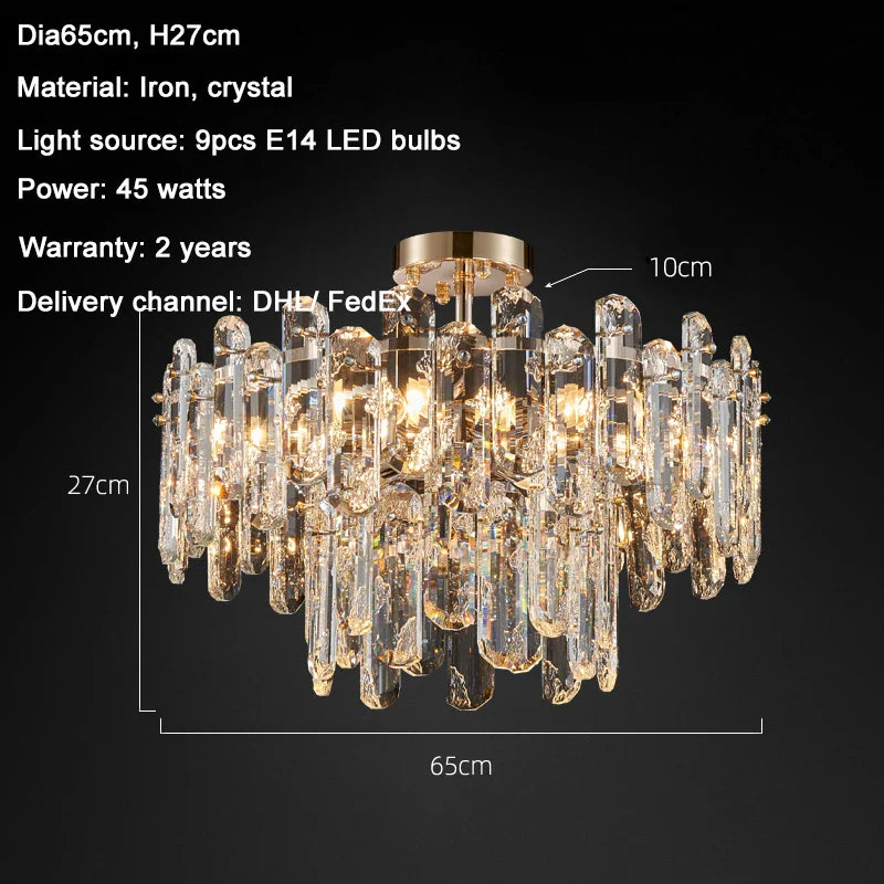 Bertie Chandelier Modern  Luxury Gold Frame Light Fitting - Zynella