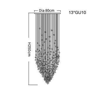 Zynella Modern Stone Chandelier Refined Modern  Contemporary Crystal Statement Fixture