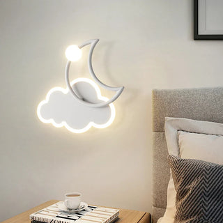 Minimalist Cloud Moon LED Wall Lamp Modern  Elegant Teardrop LED Pendant